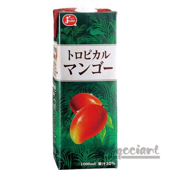 ジューシー トロピカルマンゴー 1000mlパック(6本入り)