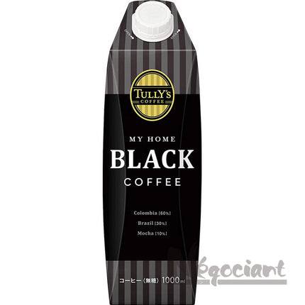 タリーズ ブラックコーヒー 紙パック 1L(6本入り)