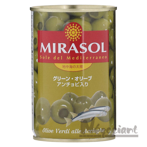 ミラソル グリーンオリーブ アンチョビ入り 300g(1個)