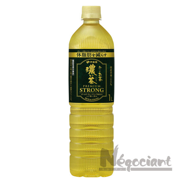 お～いお茶濃い茶プレミアムストロング1L(3本入り)